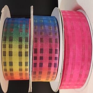 3 Rolls Kirkland Wire-edged Ribbon, 1-1/2" x 95 yards approx total